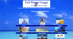Desktop Screenshot of fullplanetviaggi.it